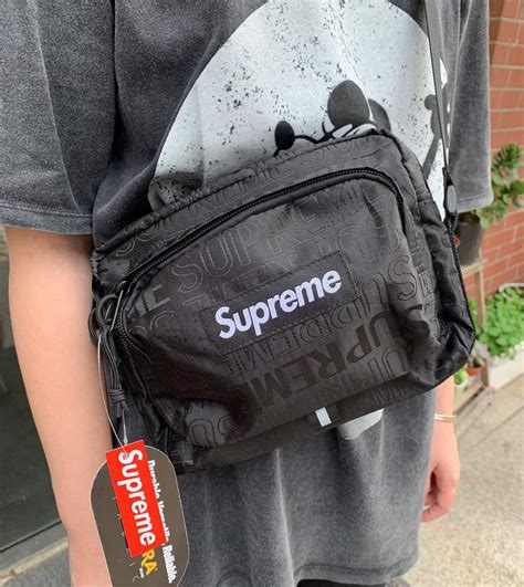 supreme shoulder bag tan fake|is a supreme bag genuine.